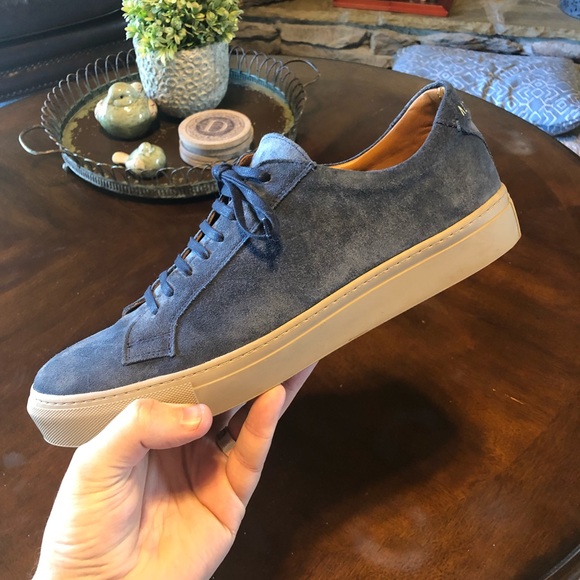 Blue Suede Sneakers - Alter Sole - Picture 9 of 10
